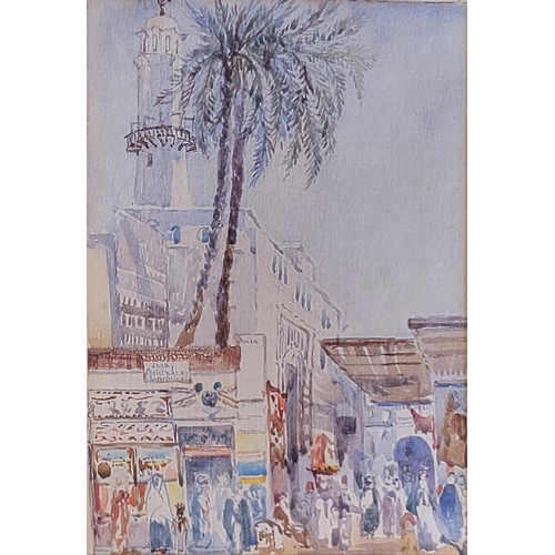 318A - IN THE MANNER OF FREDERICK CATHERWOOD, 1832 - 1985, A COLLECTION FOUR 20TH CENTURY EGYPTIAN WATERCOL... 