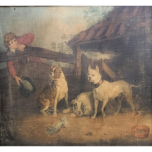 319 - AFTER H.B. CHALON, 1770 - 1849, A 19TH CENTURY OLEOGRAPH ON CANVAS
Titled ‘Wasp Child and Billy’, gi... 