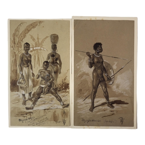 329 - A PAIR OF 19TH CENTURY WATERCOLOURS, SPEKE’S JOURNAL
Pair of original 19th century drawings, titled ... 