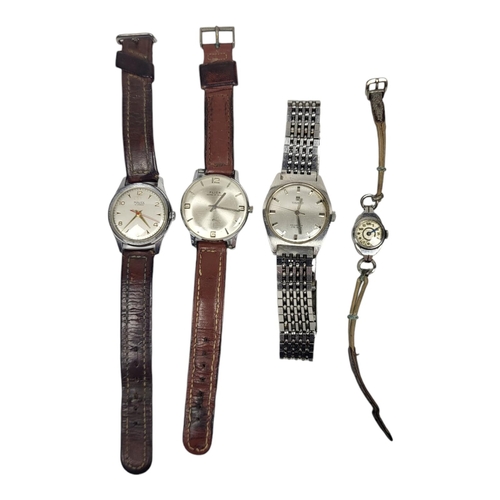 1 - A COLLECTION OF VINTAGE STAINLESS STEEL GENT'S MECHANICAL WRISTWATCHES
To include a Tissot Seastar P... 