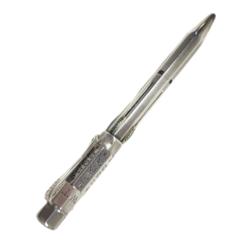 49 - TURNO, AN EARLY 20TH CENTURY SILVER PERPETUAL CALENDAR PROPELLING PENCIL
Having a revolving day/date... 