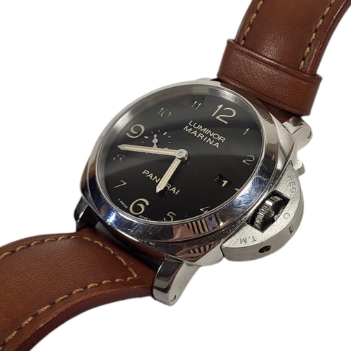 6 - PANERAI, A LUMINOR MARINA AUTOMATIC STAINLESS STEEL GENT’S WRISTWATCH
Having black tone dial with se... 