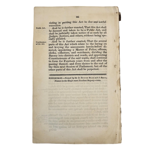 403A - LAW: AN ACT FOR REGULATING THE POLICE OF THE BARONY OF GORBALS IN THE COUNTRY OF LANARK; PAVING, CLE... 