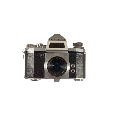 436 - PRAKTICA, ZENIT. HELIOS. Collection of 35mm SLR film cameras including Praktica L with 135mm f2.8 le... 