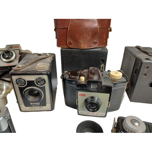 450 - PATHESCOPE vintage film projector in black 9.5mm along with KODAK, OLYMPUS, PURMA, CORONET. A collec... 