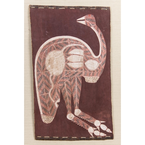 115 - IN THE MANNER OF LOFTY BARDAYAL NADJAMERREK (AUSTRALIAN, 1926–2009), UNTITLED (EMU), NATURAL EARTH P... 