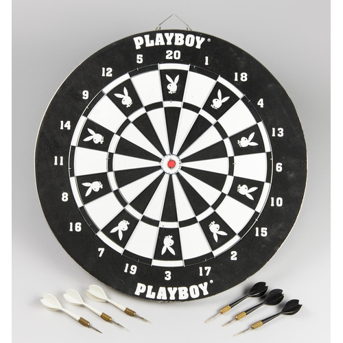 37 - A PLAYBOY DARTBOARD FEATURING THE CLASSIC PLAYBOY BUNNY DESIGN.
Double sided with Baseball Game and ... 