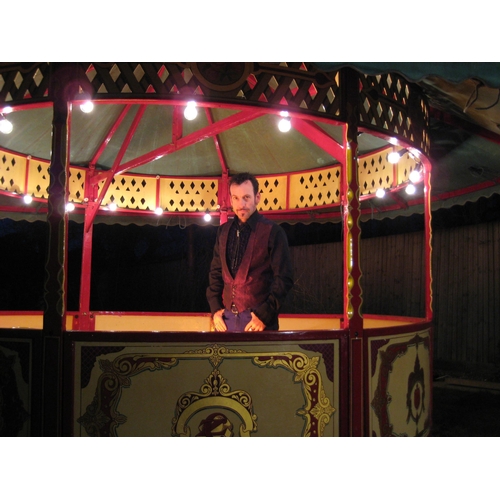 41 - A PAIR OF EARLY 20TH CENTURY FAIRGROUND HOOPLA (OR ‘ROUND STALL’) UPRIGHTS. 
Most likely used by Car... 