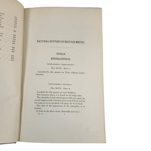 401 - MORRIS (REV F.O.), A NATURAL HISTORY OF BRITISH MOTHS, LONDON, 1872, FOUR VOLS
London, Bell & Daldy,... 