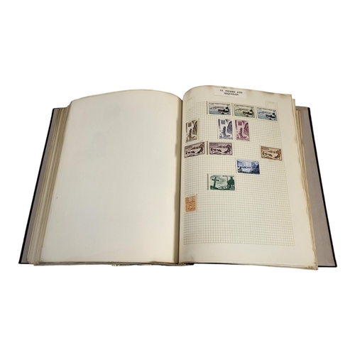 410 - GROUP OF THREE STANLEY GIBBONS STAMP ALBUMS.