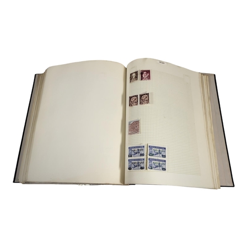 410 - GROUP OF THREE STANLEY GIBBONS STAMP ALBUMS.