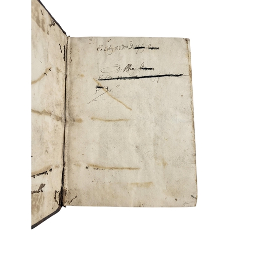 430 - AN 18TH CENTURY MANUSCRIPT, LATIN, APPEARS TO BE RELIGIOUS 
260 leaves (approx), Circa 1731, bound i... 