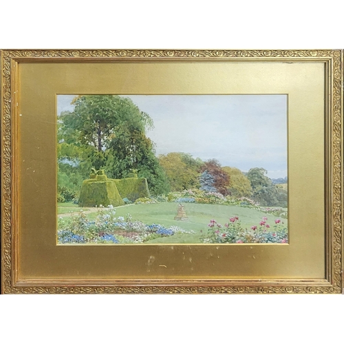 462 - HAROLD SUTTON PALMER, 1854 - 1933, A PAIR OF WATERCOLOUR, LANDSCAPES
Titled ‘The Garden at East Hill... 