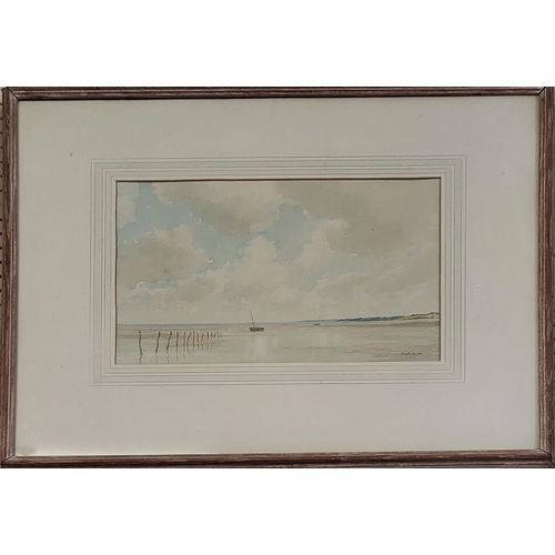 489 - MARTIN HARDIE, C.B.E., R.E., 1875 - 1952, BRITISH SCHOOL, EVENING SHADOWS BLAKENEY, WATERCOLOUR
Titl... 