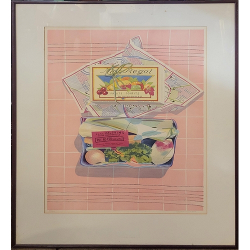 496 - GLYNN BOYD HARTE, 1948 - 2003, A LIMITED EDITION (99/125) PRINT
Titled ‘Pot Au Feu’, signed in penci... 