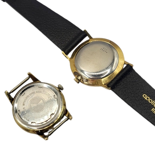 666 - FAVRE LEUBA, TWO VINTAGE GOLD PLATED GENTS WATCHES
To include a Twin Power watch with calendar windo... 