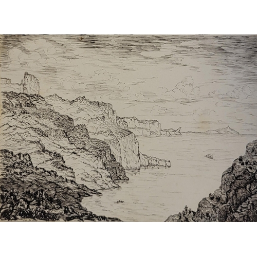 539 - A MIXED COLLECTION OF SIX LATE 19TH CENTURY PEN AND INK STUDIES
To include views of Pyrenees, Alpine... 