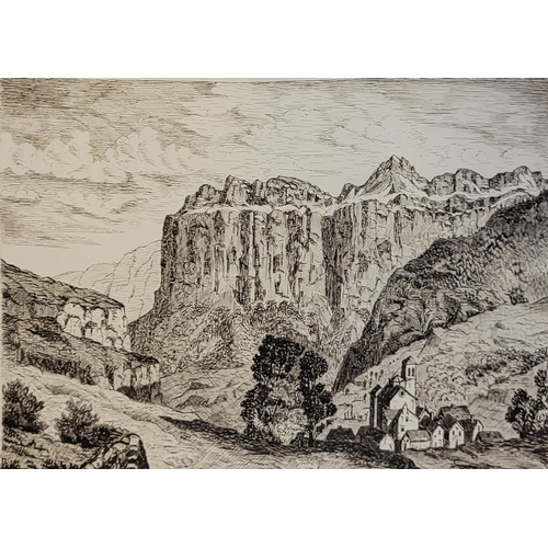 539 - A MIXED COLLECTION OF SIX LATE 19TH CENTURY PEN AND INK STUDIES
To include views of Pyrenees, Alpine... 