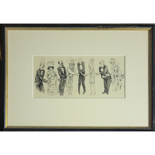 513 - EARNEST HOWARD SHEPARD, 1879 - 1976, PEN AND INK
Titled ‘Christmas a L’Anglaise: Lang Syne, for Punc... 