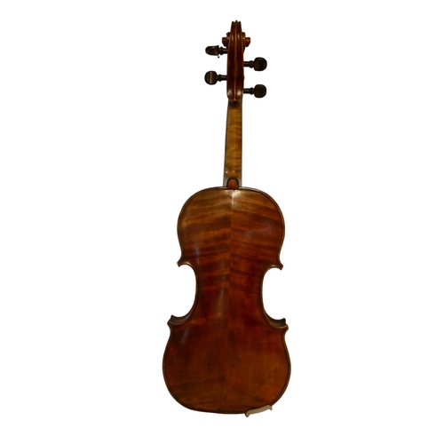 394 - A LATE 18TH/EARLY 19TH CENTURY PANORMO SCHOOL VIOLIN
labelled Vincenzo Panormo fecit.
(length of bac... 