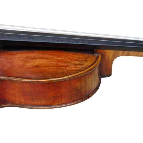 394 - A LATE 18TH/EARLY 19TH CENTURY PANORMO SCHOOL VIOLIN
labelled Vincenzo Panormo fecit.
(length of bac... 