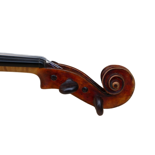 394 - A LATE 18TH/EARLY 19TH CENTURY PANORMO SCHOOL VIOLIN
labelled Vincenzo Panormo fecit.
(length of bac... 