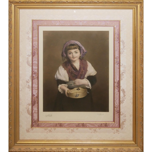 318 - WILLIAM POWELL FRITH, 1819 - 1909, SIGNED COLOURED PRINT
Titled ‘The Sweetest Little Beggar That E’e... 