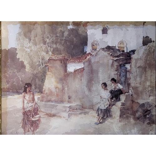 321 - AFTER WILLIAM RUSSELL FLINT, 1880 - 1969, A PAIR OF PORTRAIT PRINTS
Titled ‘The Wishing Well’ and ‘P... 