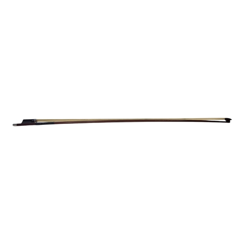 399 - W.E. HILL & SONS, A SILVER VIOLIN BOW
Round stick, ebony frog, stamped ‘W.E.H. & S’, initialled ‘LK’... 