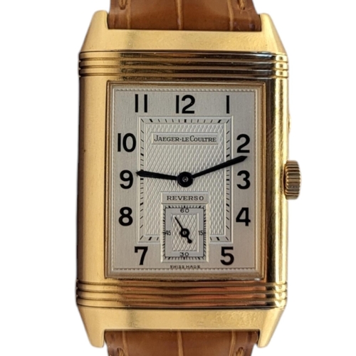 60 - JAEGER LECOULTRE, AN 18CT ROSE GOLD ‘REVERSO NIGHT AND DAY‘ GENT’S WRISTWATCH
Twin reversible dials,... 