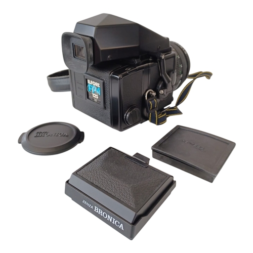 290 - ZENZA BRONICA ETRsi Medium Format 120 Roll Film Camera. Fitted with Zenzanon PE 75mm f2.8 Lens & Pri... 