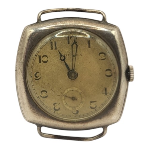 56A - GENEX, AN EARLY 20TH CENTURY SILVER GENTS WRISTWATCH
Cream tone dial, the case marked ‘RWC (Rolex Wa... 