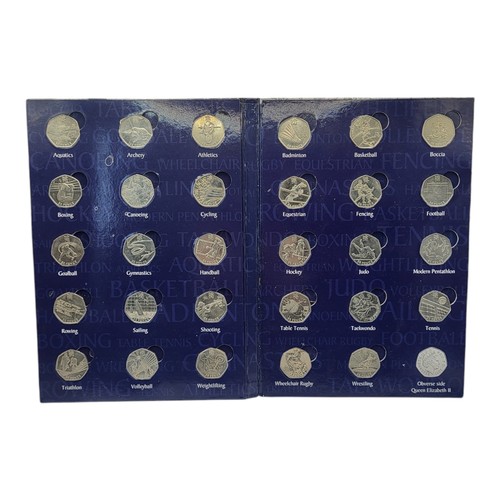 68A - A QUEEN ELIZABETH II COMMEMORATIVE FIFTY PENCE COIN ALBUM
Titled ‘The Sports Album’, dated 2011, con... 