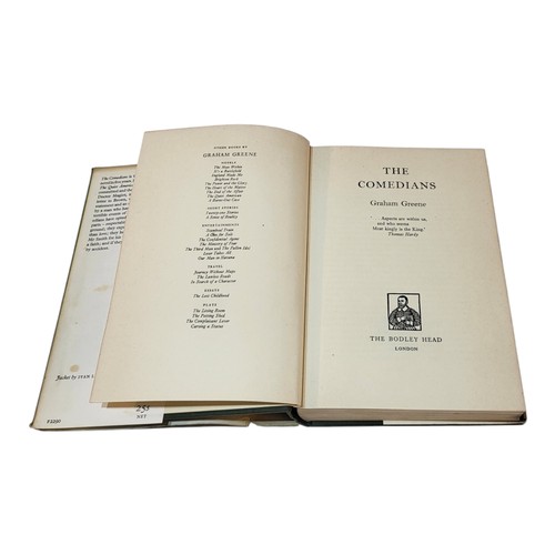 369A - GRAHAM GREENE, THE COMEDIANS, DUST JACKET 
Designed by Ivan Lapper, printed and bound in Great Brita... 