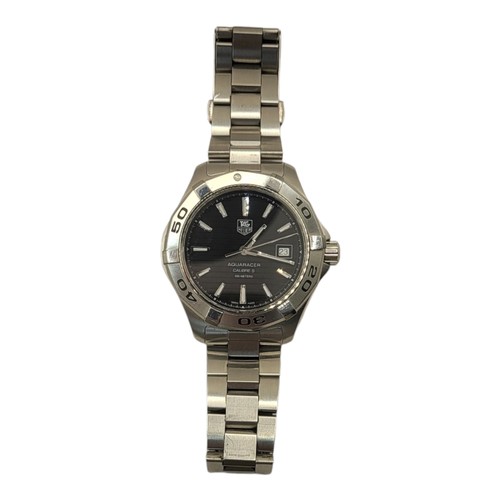 44A - TAG HEUER AQUARACER, A STAINLESS STEEL GENT’S WRISTWATCH
Black tone dial marked Calibre 5 with calen... 