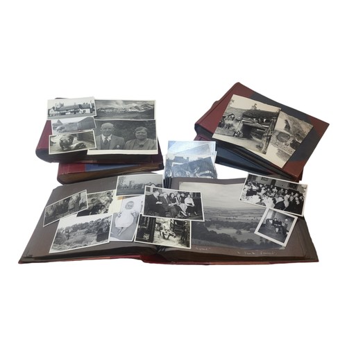 292 - A COLLECTION OF FIVE ALBUMS OF 1930/EARLY 1940'S BLACK AND WHITE PHOTOGRAPHS
Mostly Somerset, rural ... 