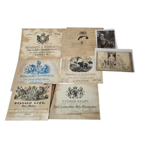 295 - A COLLECTION OF 19TH CENTURY AND LATER ‘SHOOTING/GUN’ ADVERTISING LABELS
Comprising Holland and Holl... 