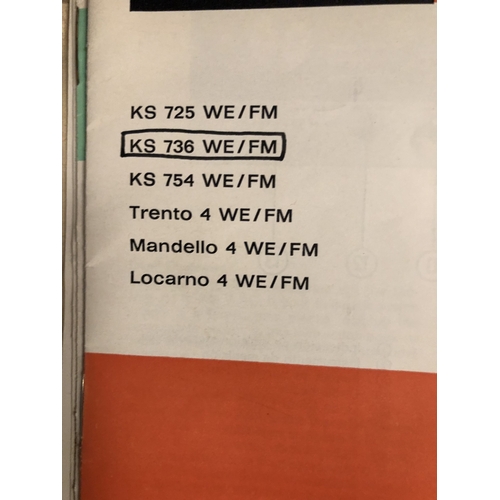 512 - A GRUNDIG KE 736 WE/FM STEREO RECORD/RADIO CONSOLE with original booklets Condition good throughout,... 