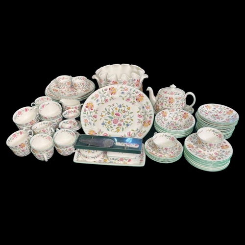 500 - A MINTON HADDON HALL PART DINNER TEA/SERVICE 
Designed by John William, Wadsworth, 1879 - 1955.