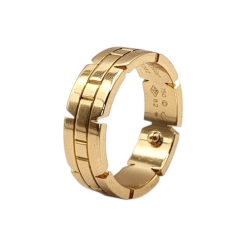 129 - CARTIER, AN 18CT ROSE GOLD ‘TANK FRANCAISE’ RING
Side band marked ‘GQ7282’, together with a certific... 