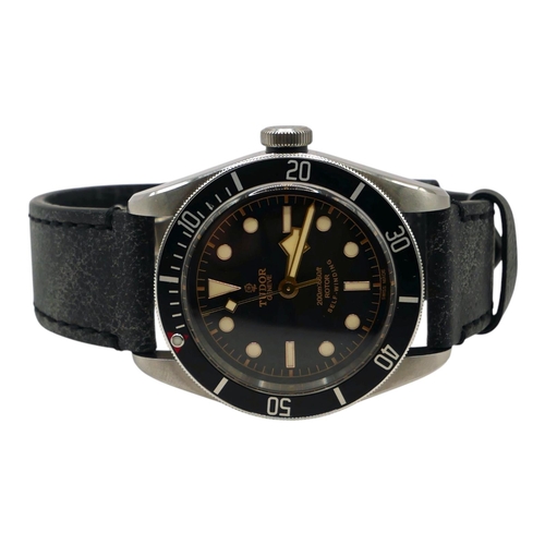 8 - ROLEX, TUDOR, BLACK BAY, A VINTAGE STAINLESS STEEL GENT’S WATCH
Rotating black enamel bezel,black to... 