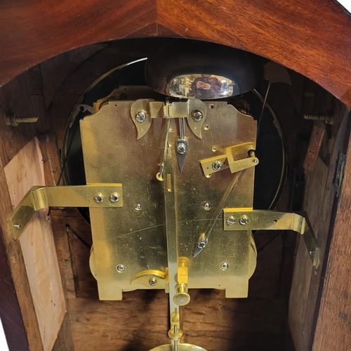 212 - J. YON, OF SOUTHAMPTON, AN EARLY 19TH CENTURY MAHOGANY AND BRASS INLAID TABLE CLOCK
The domed topped... 