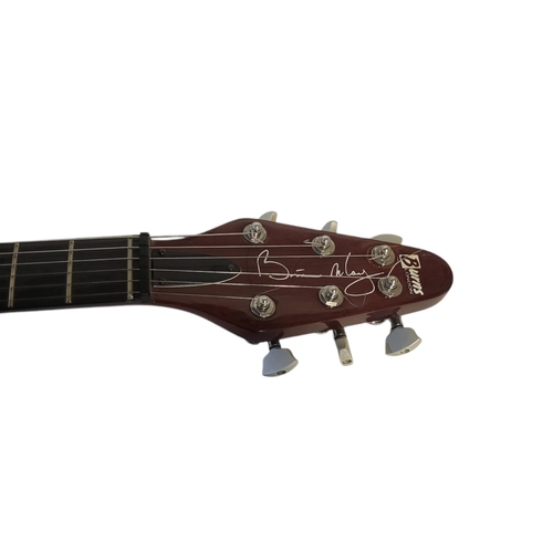 166 - BURNS, A VINTAGE ‘RED SPECIAL’ ELECTRIC GUITAR
Bearing the facsimile signature of Brian May,Tri Soni... 