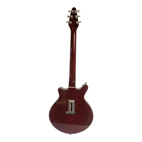 166 - BURNS, A VINTAGE ‘RED SPECIAL’ ELECTRIC GUITAR
Bearing the facsimile signature of Brian May,Tri Soni... 