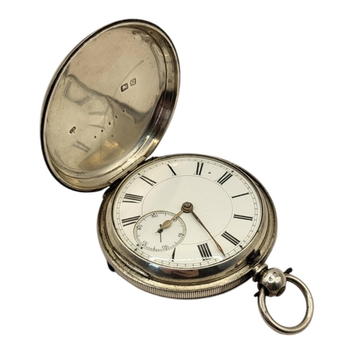 53 - A VICTORIAN SILVER FULL HUNTER GENT’S POCKET WATCH
Subsidiary dial with key wind mechanism marked 84... 