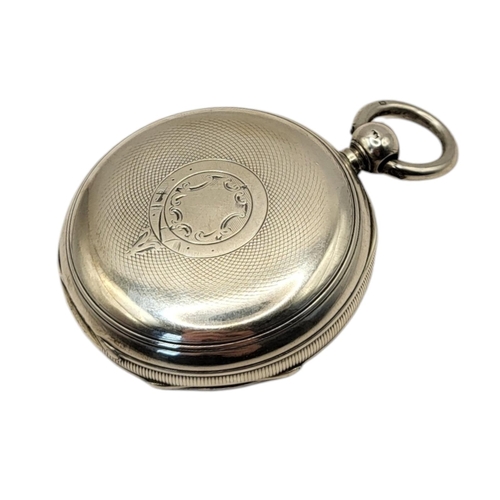 55 - AN EARLY 20TH CENTURY SILVER OPEN FACE GENTS POCKET WATCH
Having a subsidiary seconds dial and key w... 