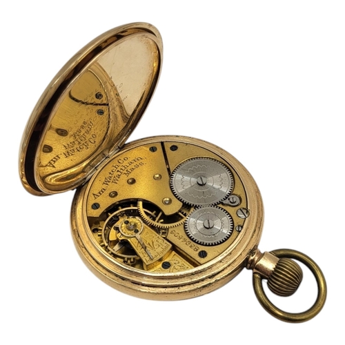 63 - A COLLECTION OF THREE EARLY 20TH CENTURY GOLD PLATED OPEN FACE GENT’S POCKET WATCHES
To include an E... 