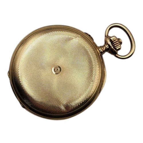 141 - PAUL BUHRE, A RUSSIAN EARLY 20TH CENTURY 14CT GOLD FULL HUNTER POCKET WATCH
Having fine engraved cas... 