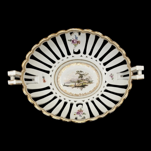 313 - MEISSEN, A RARE MARCOLINI PERIOD, 1774 - 1814, HARD PASTE PORCELAIN BASKET CENTREPIECE
Neoclassical ... 