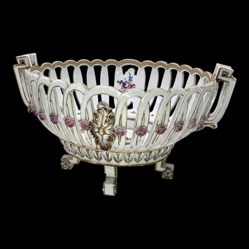 313 - MEISSEN, A RARE MARCOLINI PERIOD, 1774 - 1814, HARD PASTE PORCELAIN BASKET CENTREPIECE
Neoclassical ... 